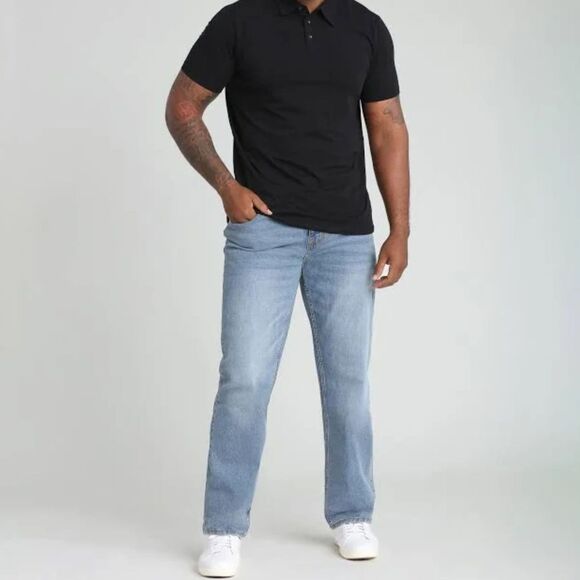 tpj Other - TPJ The Perfect Jeans Mens 42x30 Thick Sky Light Blue Straight Leg Stretch NWT